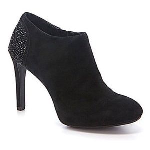 Suede ankle booties